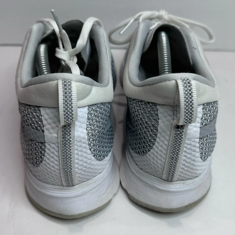 Nike Gray and White Athletic Shoes with Breathable Mesh